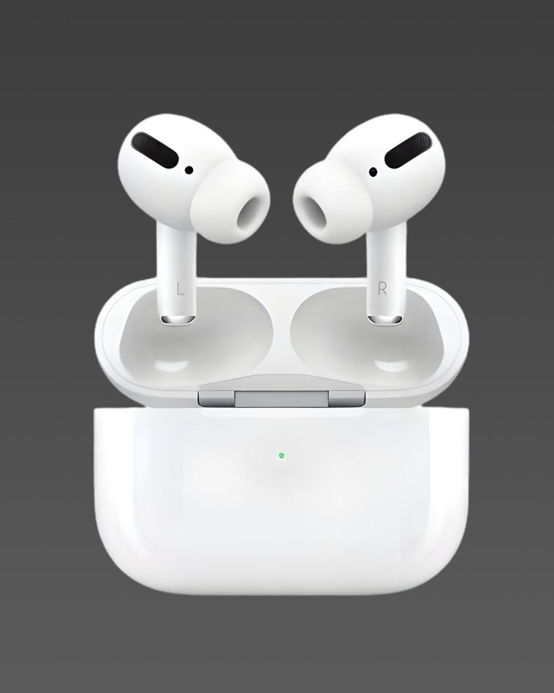 Airpods Pro with Wireless Charging Case with Sensor Enabled Bluetooth Headset (White, True Wireless)
